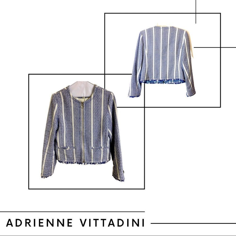 💼Like New Adrienne Vittadini Tweed Blazer, Long Sleeve, Full Zip